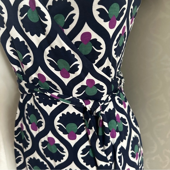 NWOT Boden Summer Wrap Dress in Bramble Bud Sz 2P Petite - Picture 6 of 12